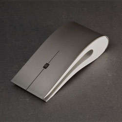 Intelligent design's Titanium Mouse made of plastic resin, high quality titanium and a scroll of stone.