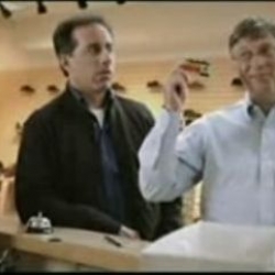 Jerry Seinfeld and Bill Gates in new Microsoft commercial. Gates is not bad as a comedic actor.