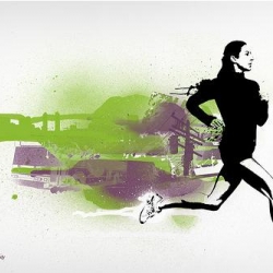 Victor Britto's art is amazing. He combined graphic design with graffiti. His advertisements for Asics are brilliant.  