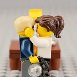 The story of Nealey and Walter, a wedding proposal in LEGO stop motion.
