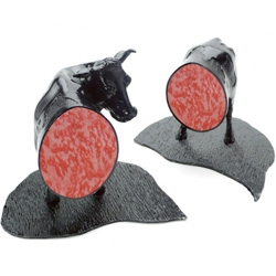 Animal bookends, with a sirloin detail inside!