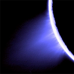 A look at the solar plumes on Saturn's moon Enceladus.