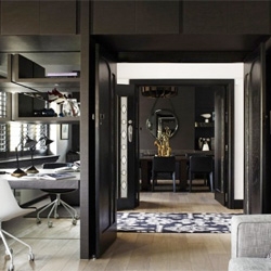 A sleek contemporary home in an art deco Melbourne residence from Mim Design.