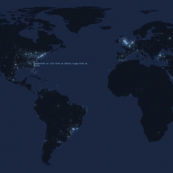 Tweetping, by Franck Ernewein, is a map that visualizes the world as they tweet in real time.