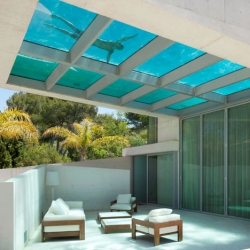 The Jellyfish House with a rooftop swimming pool from Wiel Arets Architects.