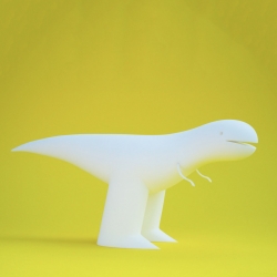Dinosuars from illustrator Jack Cunningham and 3D modeller Vincent Techer at the Somerset House's Pick Me Up: Graphic Arts Festival 2015.