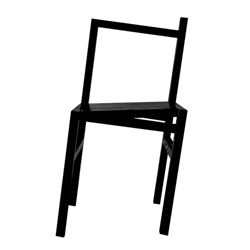 The tilted 9,5° chair by Rasmus B. Fex.