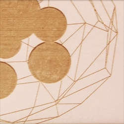  Adam Glucksman creates 720 unique laser-cut business cards, each being a still from his short animation Vavohu, a beautiful exploration of cosmogenesis.