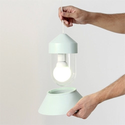 Santorini Lamps by Estudio Sputnik with removable and reconfigurable shades.