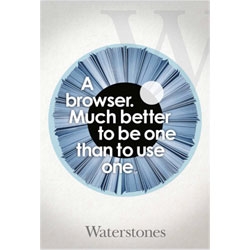 This great advertising campaign for the bookshop Waterstones by Leagas Delaney makes me smile every time.