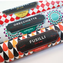 Alessia Olivari's conceptual packaging for pasta for one.