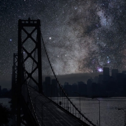 Darkened Cities by Thierry Cohen shows us what it would be like if we could see the stars in our cities.