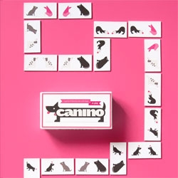 Canino, an adorable domino set created with dogs! By graphic designer, Eurydyka Kata for Rafał Szczawiński.