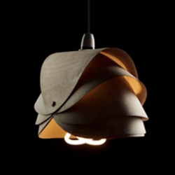 Students from Middlesex University design a range of lampshades for the Plumen 001 Bulb.