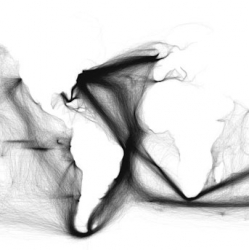 Beautiful visualisations of all of the voyages from the ICOADS US Maury collection.