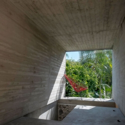 ATP created this concrete tunnel through a stone wall at Leyva 506 house.
