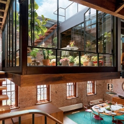 Gorgeous Tribeca Loft conversion by Andrew Franz transforms the 1884 caviar warehouse.