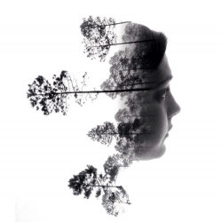Double Exposure Portraits by Brandon Kidwell.