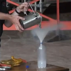 Roy Lowry, a professor at Plymouth University (a fantastic professor, as far as we can tell), has created a video that demonstrates why you shouldn't keep your liquid nitrogen in a sealed container.