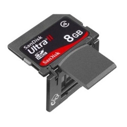 Yay! Sandisk has the SD/USB cards in 8gig form now! with MSRP only at 99$ ~ available in march