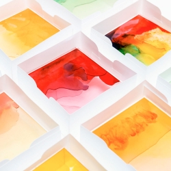 The Mayice Light Box made from melted gummy bears by Marta Alonso Yebra.