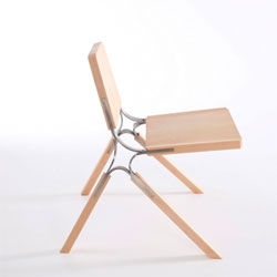 Andrew Perkins' Synapse Chair with stainless steel joinery.
