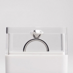 Invisible Love, an interesting conceptual ring from SashaPure (Sasha Tseng), whose facets are only a part of the packaging.