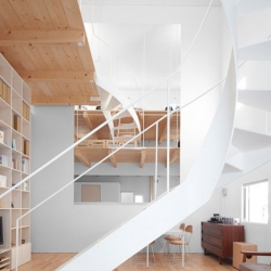 Gorgeous staircases in the Case house in Sapporo by Jun Igarashi Architects.