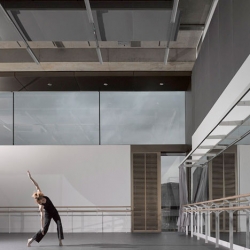 Allies and Morrison's concrete-clad studio for the Rambert Dance Company.