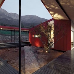 WA House by MAPA on the outskirts of Santiago in Curacaví, Chile.