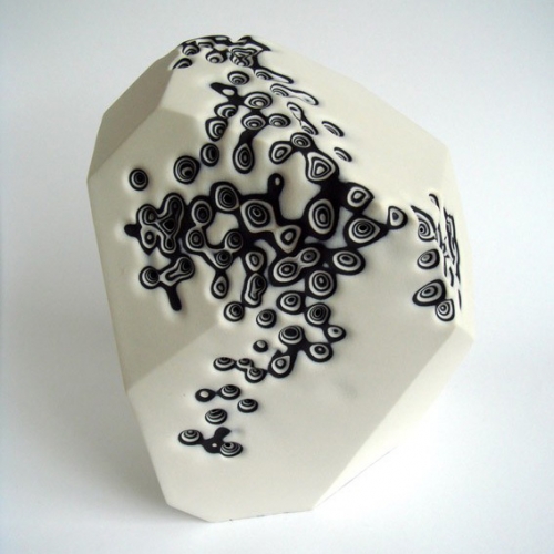 Erosion by Tasmin van Essen is a sculptural study of parasitic decay in porcelain. 