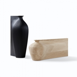 Gareth Neal presented the VE-SEL vases designed with Zaha Hadid team for the wish list project...