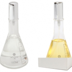 Visvim's Subsection No.7 Kyoto, like the rest of them,  comes in a glass laboratory beaker!