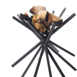 VanJoost's Brazier ‘MIKADO’ Fireplace is light weight and compact, it can easily be moved from spot to spot depending on where the outdoor gathering is happening.