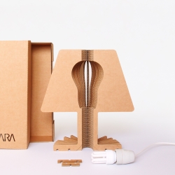 VICARA, a design brand based in Portugal, launched a new promo video of the table lamp cartonado.
This lamp is made of laser cut cardboard profiles, it is easily packed/mounted and gives a soft warm light ideal for cousy ambiences. 
