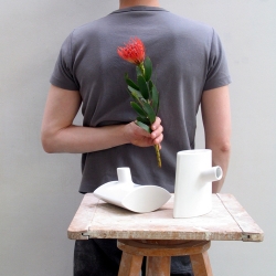 Nice Wiggle vase by Marc Th. van der Voorn! Use it horizontally or vertically.