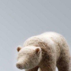 Caste Projects are involved in design, branding, and interiors but what I'm loving is their needle felt polar bear.