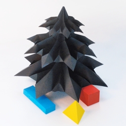 Beautiful origami Christmas tree by Jonas Schenk.