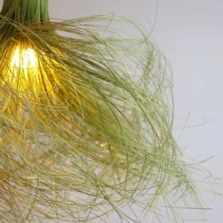 Take a look at the 'Xuan' lamp by Chinese design studio Innovo, which is made from fine bamboo fronds.
