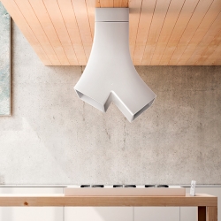 YE is an exhaust hood for the kitchen, designed by Fabrizio Crisa for Elica.