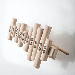 The Height Recorder by Weiche Wu. Xylophone records a child's growing pattern and makes the instrument unique.