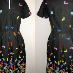 A Tetris dress from "A Dress A Day".