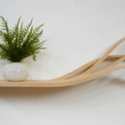 The designer Olivia Bradateanu took design of shelving to new levels with this new design called “Shelf in the Wind”. 