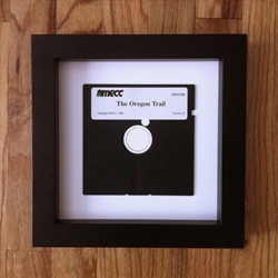Abort, Retry, Frame: a dir /p of nostalgia. A new art concept that lets us remember the floppy disks of our youth. 