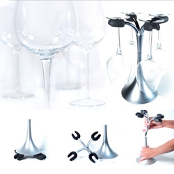 On new ways to dry your wine glasses ~ Architec's Airdry Wine Glass Drying Rack