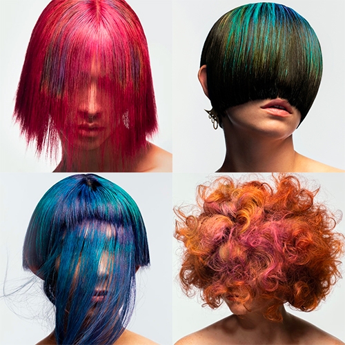The Unseen Beauty COLOUR ALCHEMY is the world’s first holographic temporary hair colour – which adapts and changes colour in response to changes in temperature and sunlight. Stunning!