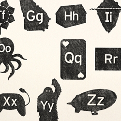 Where's the Pp?  Based on a child's joke, the alphabet made fun – new print by Beauchamping.