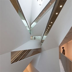 The new Herta and Paul Amir Building at the Tel Aviv Museum of Art by Preston Scott Cohen.