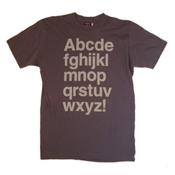 Amusing ANGRY! Alphabets tee