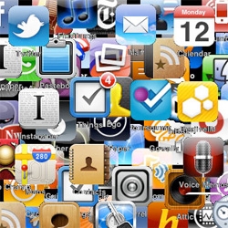 Let's play find the apps! New "Quiet" iphone wall paper over at Kottke